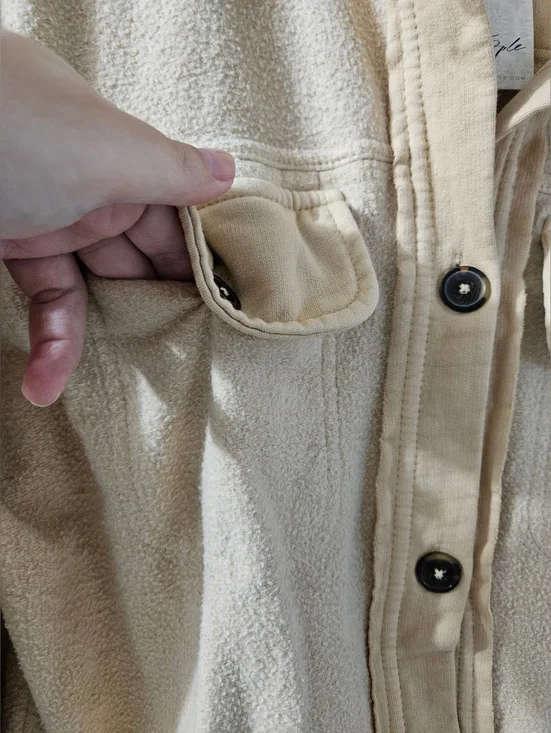 Free People Ruby Shacket In Mustard Seed - Picture 3 of 14